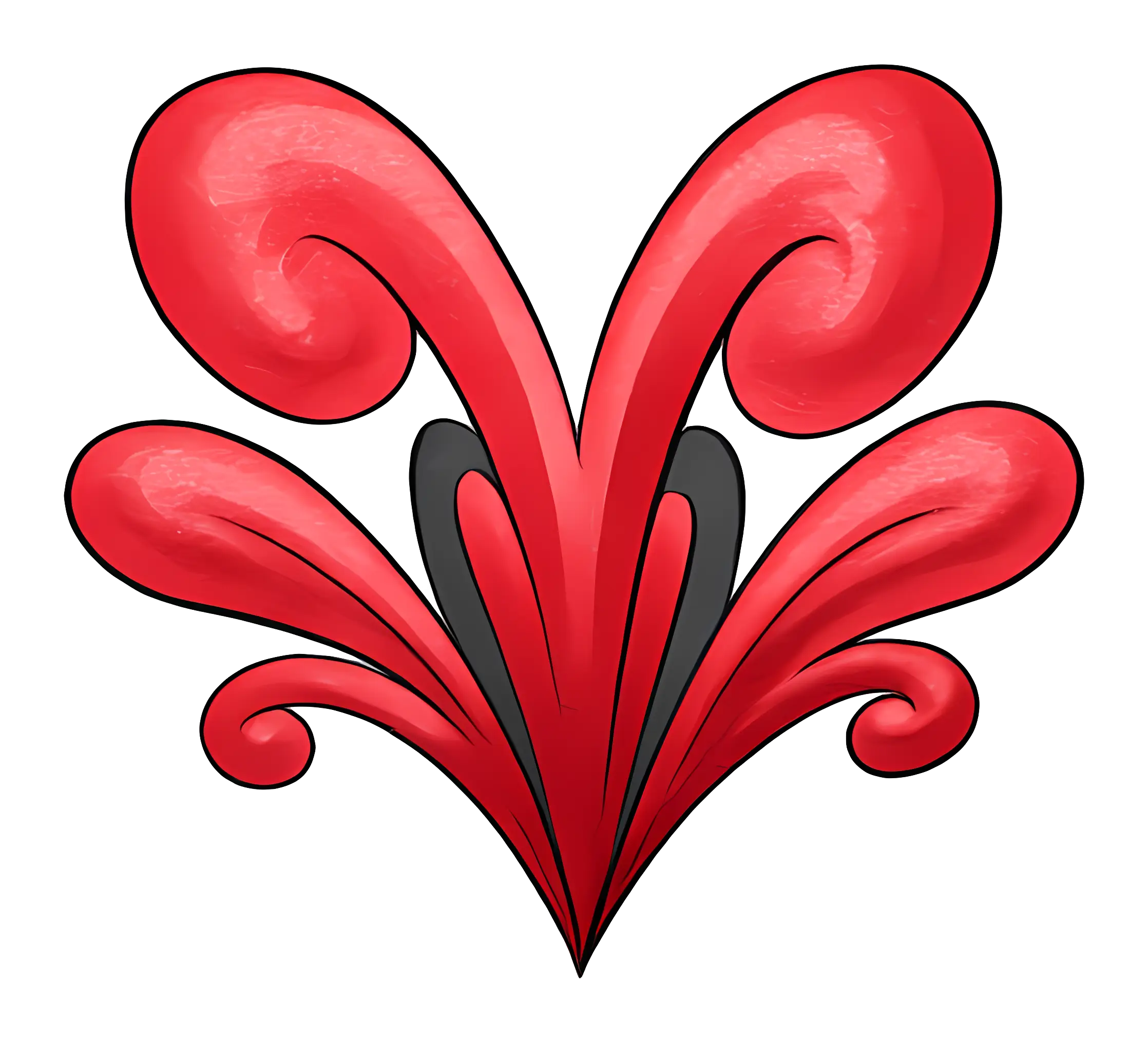 Red Decorative Design Illustration