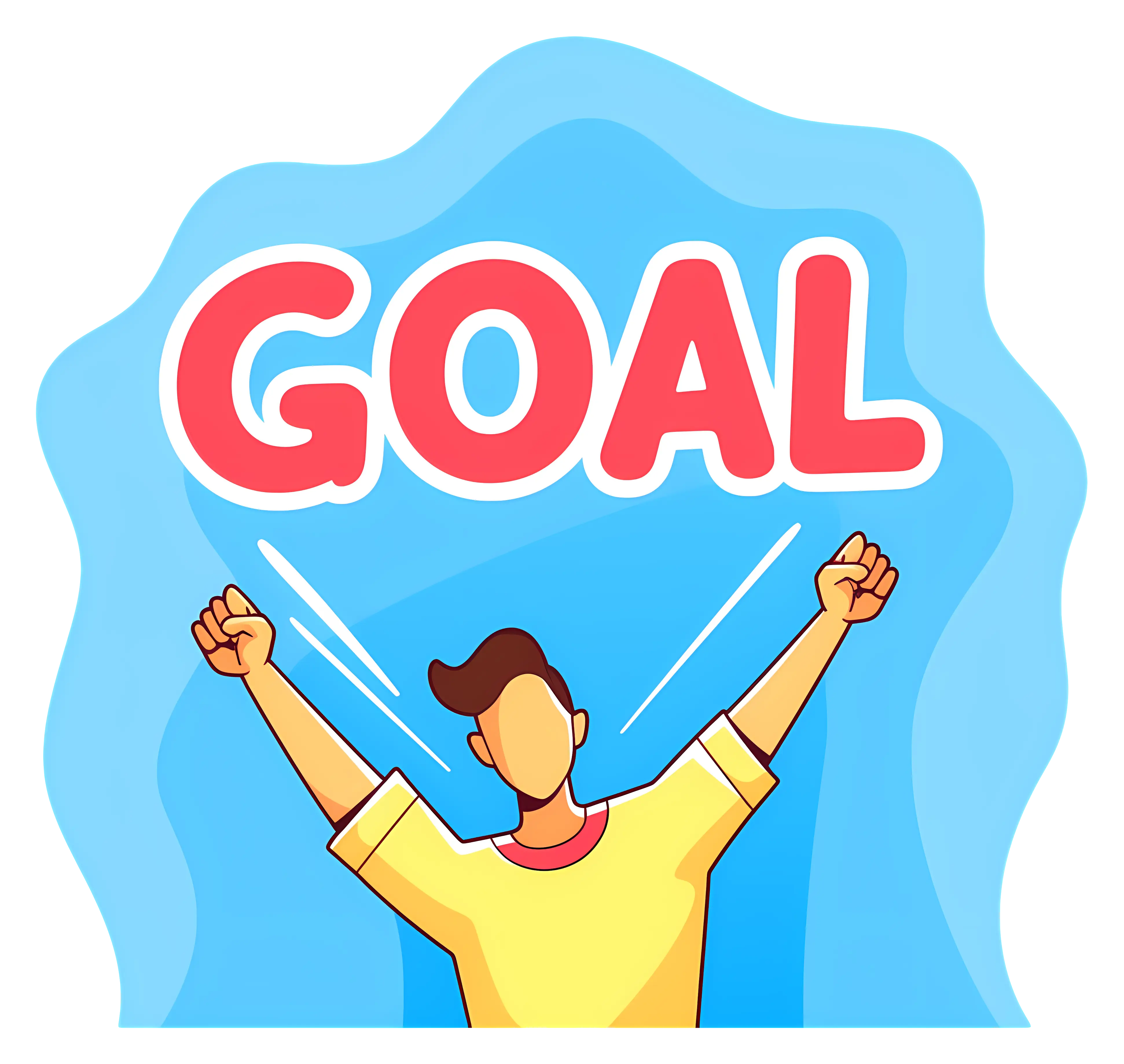 Goal Celebration with Raised Arms