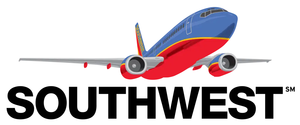 Southwest Airlines Logo with Airplane