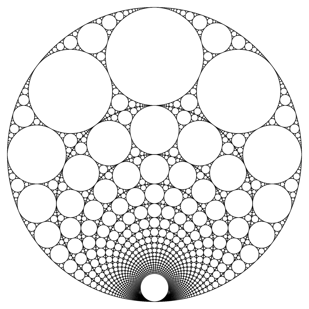 Fractal Artwork with Nested Circles