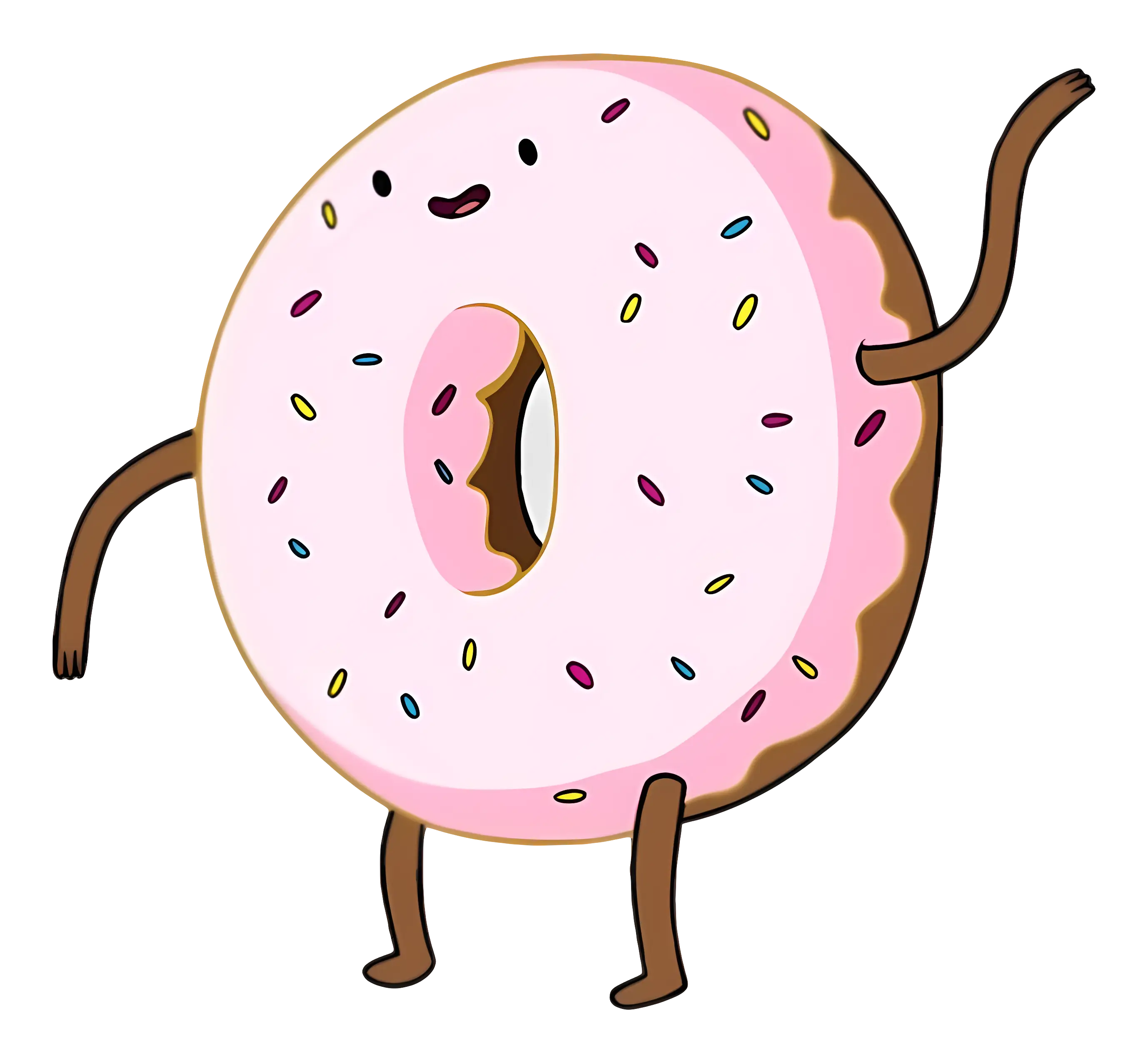 Cartoon Donut with Arms and Legs