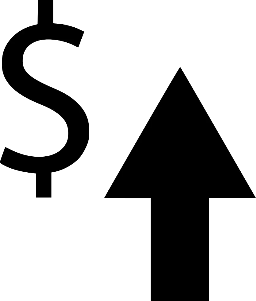 Upward Arrow with Dollar Sign