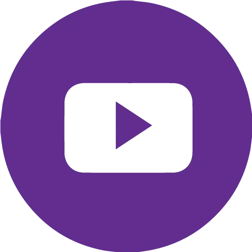 Purple Video Play Symbol Logo