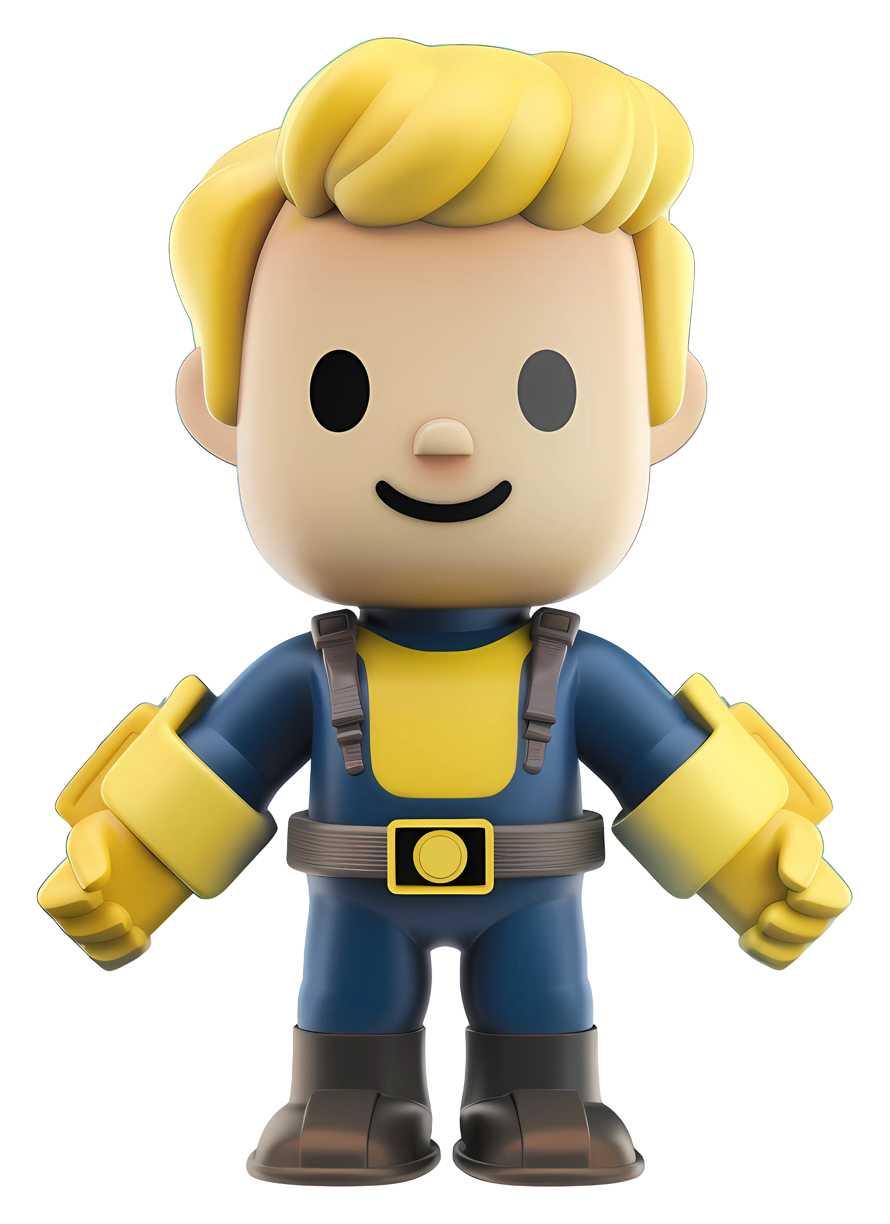 Blonde Boy Cartoon Character