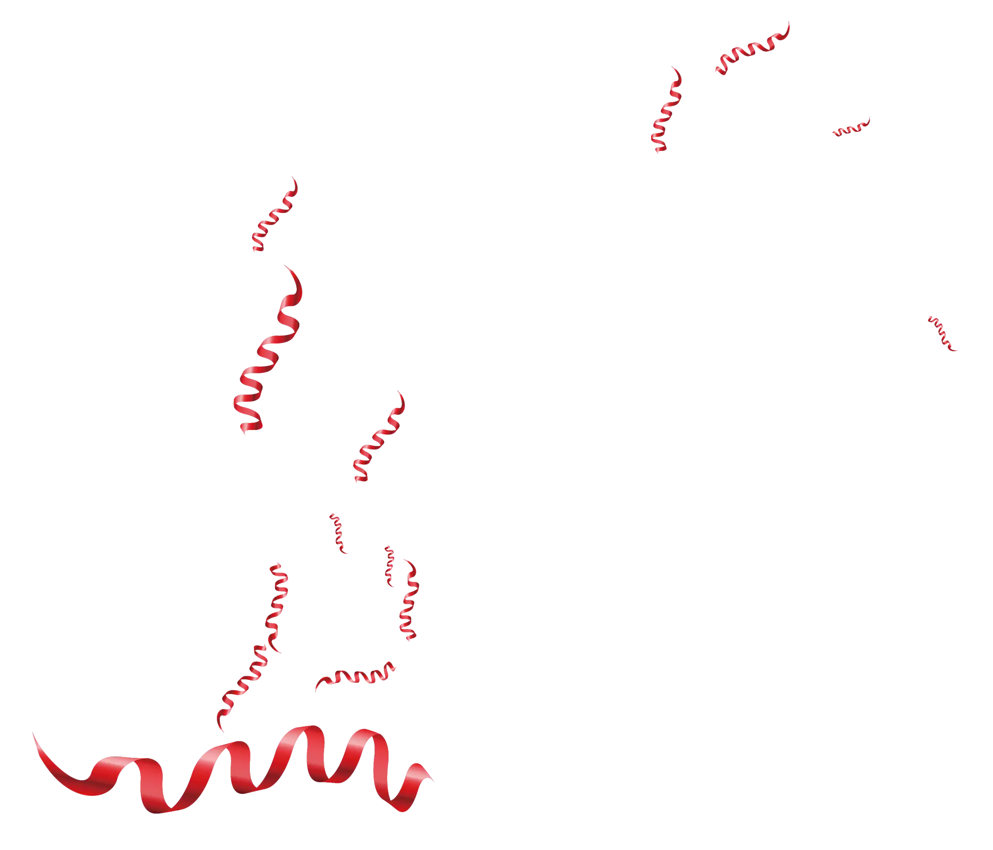 Red Streamers for Party Decoration