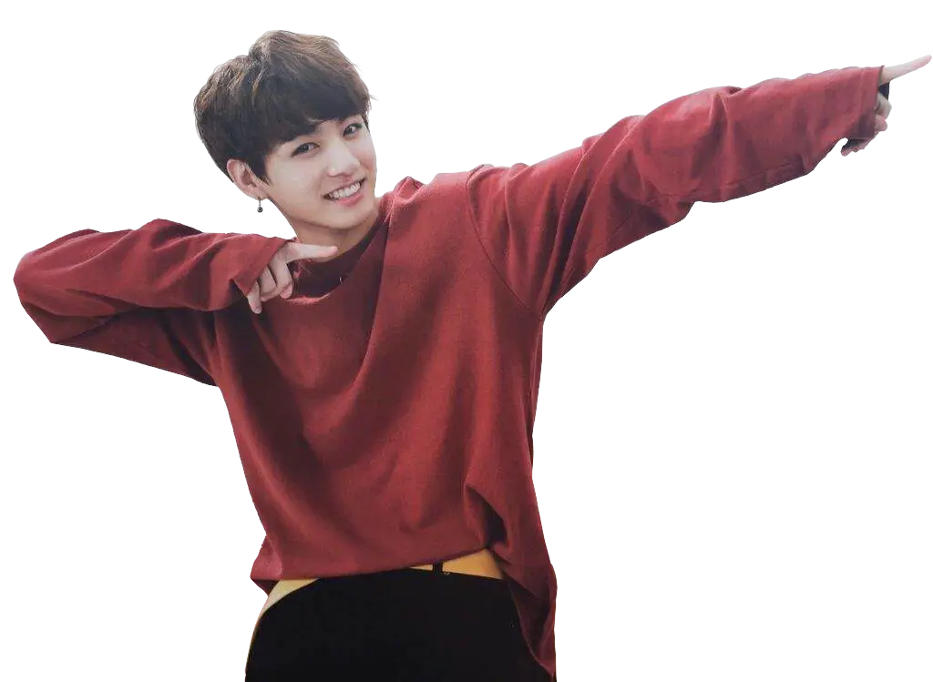 Person in Red Sweater Posing
