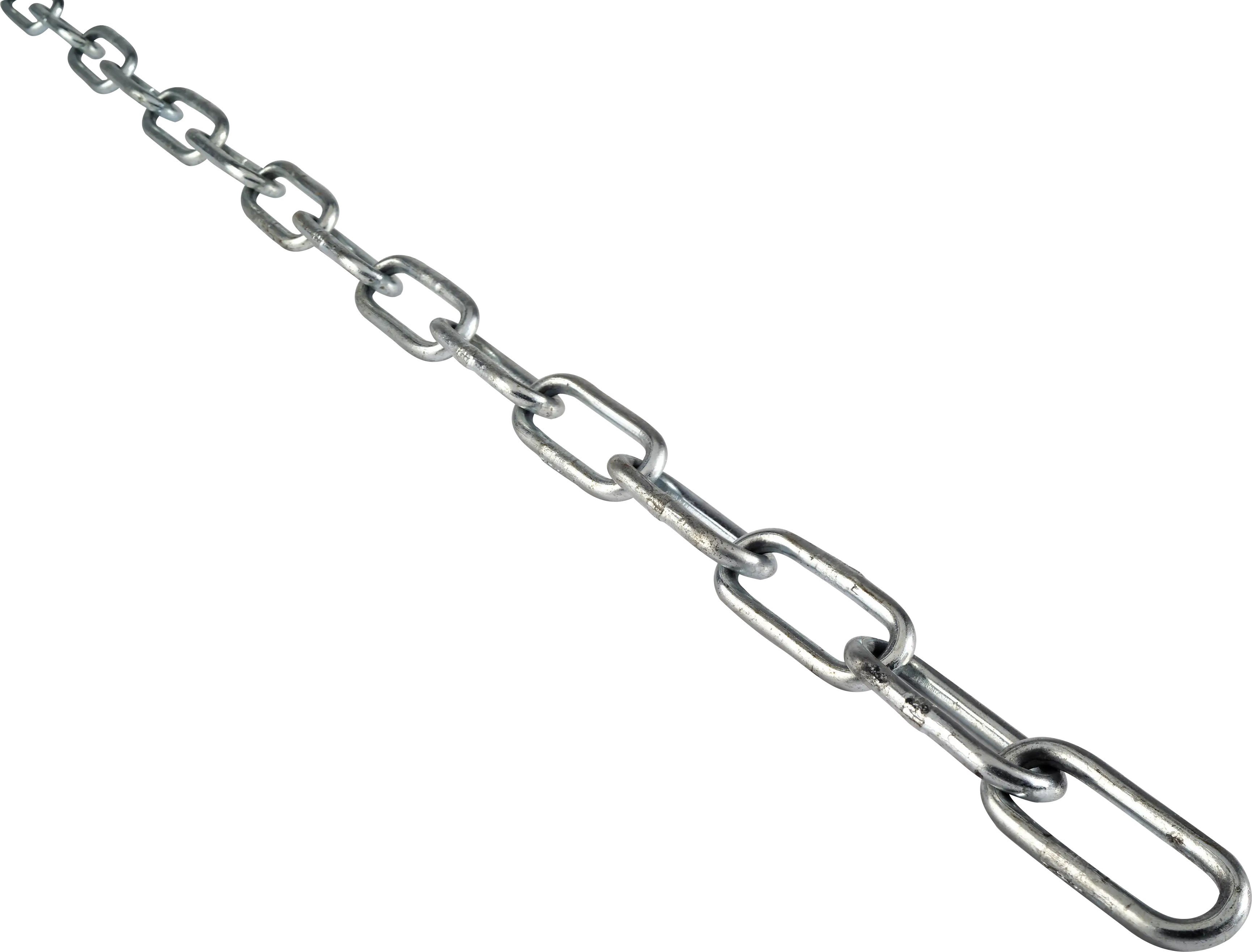 Metal Chain with Oval Links Illustration