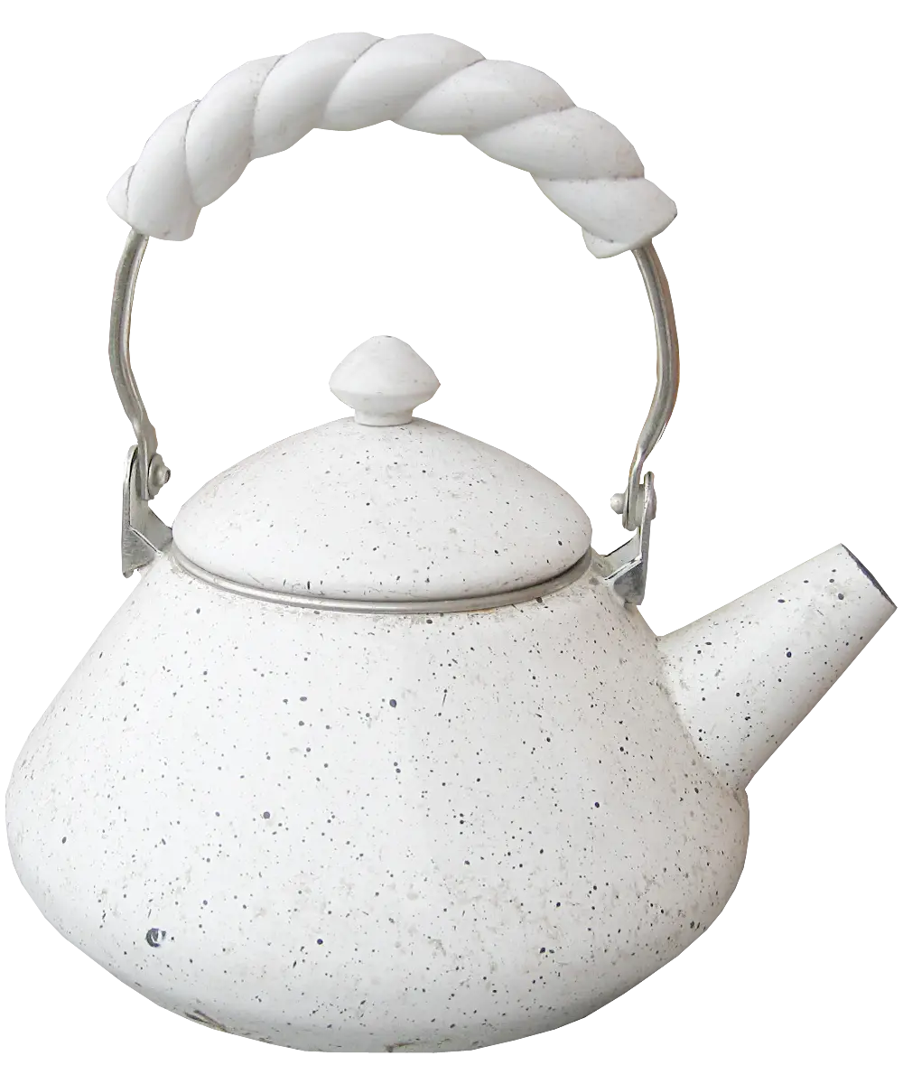White Ceramic Teapot