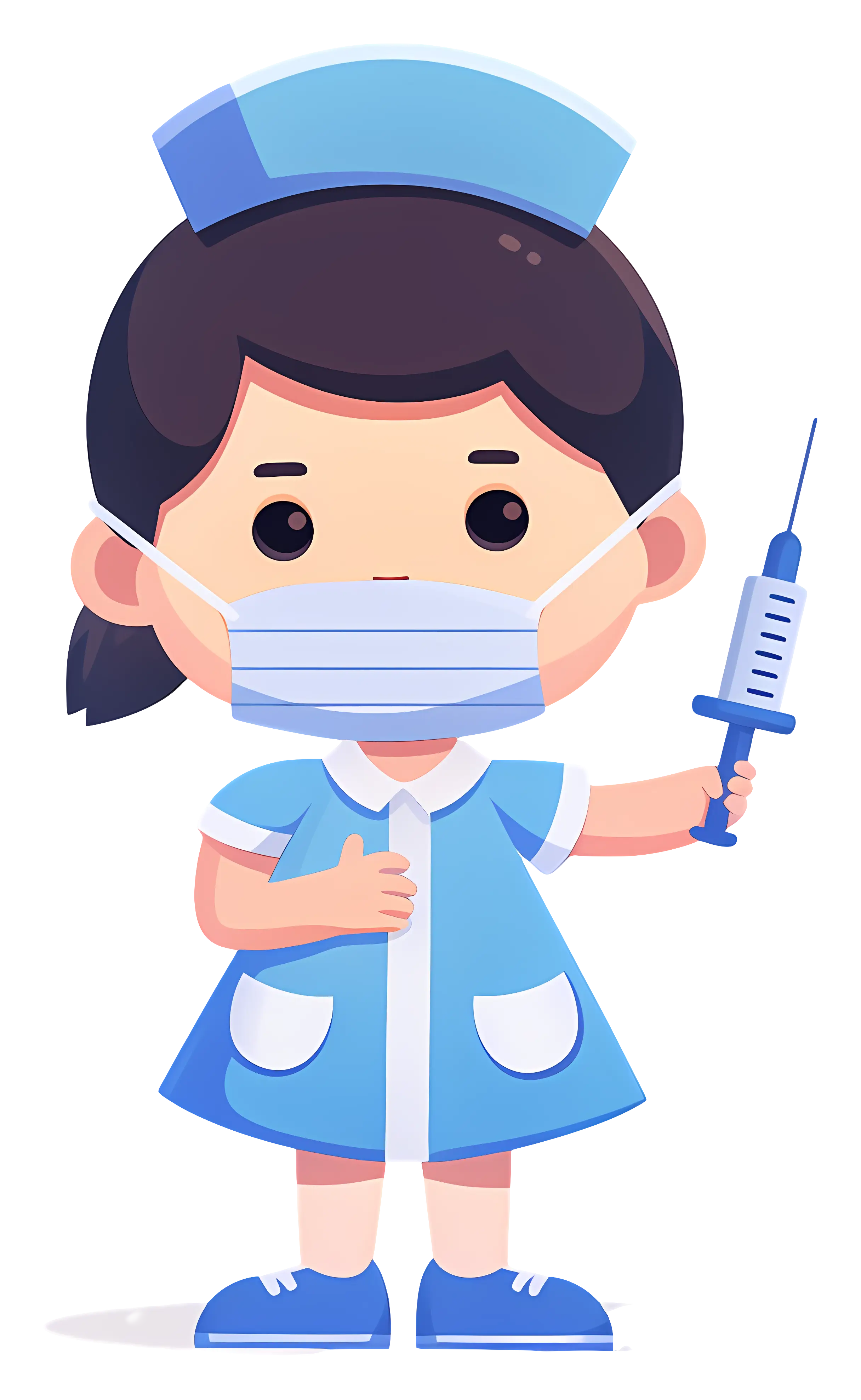 Nurse Holding Syringe