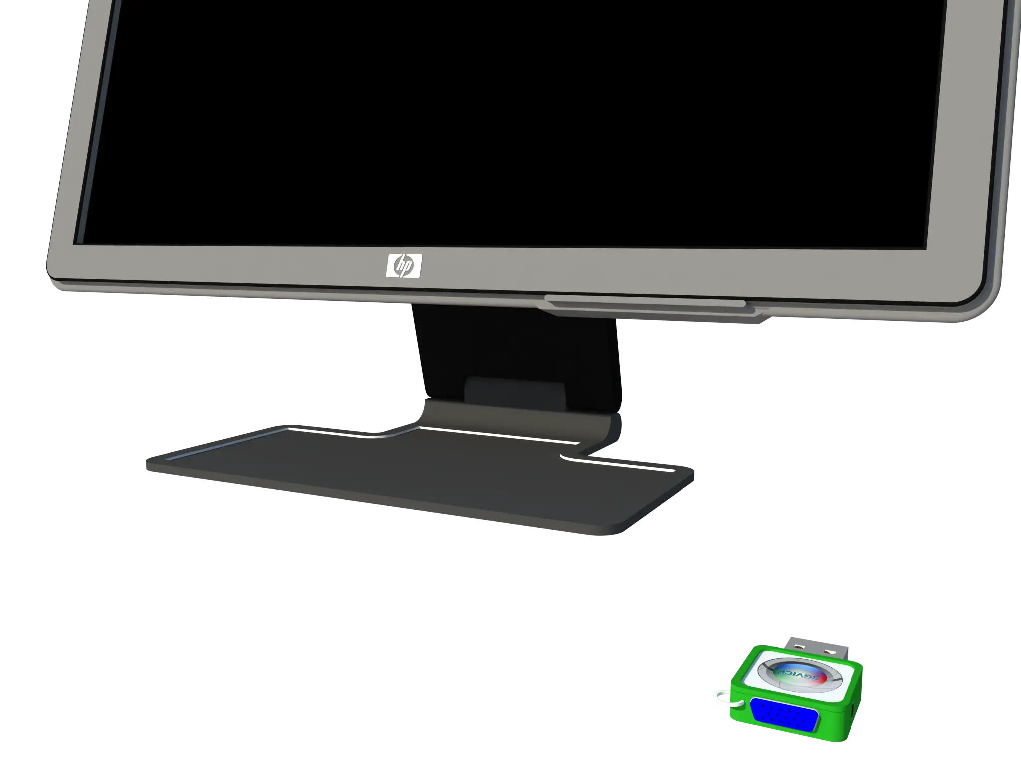 Computer Monitor with Small Device