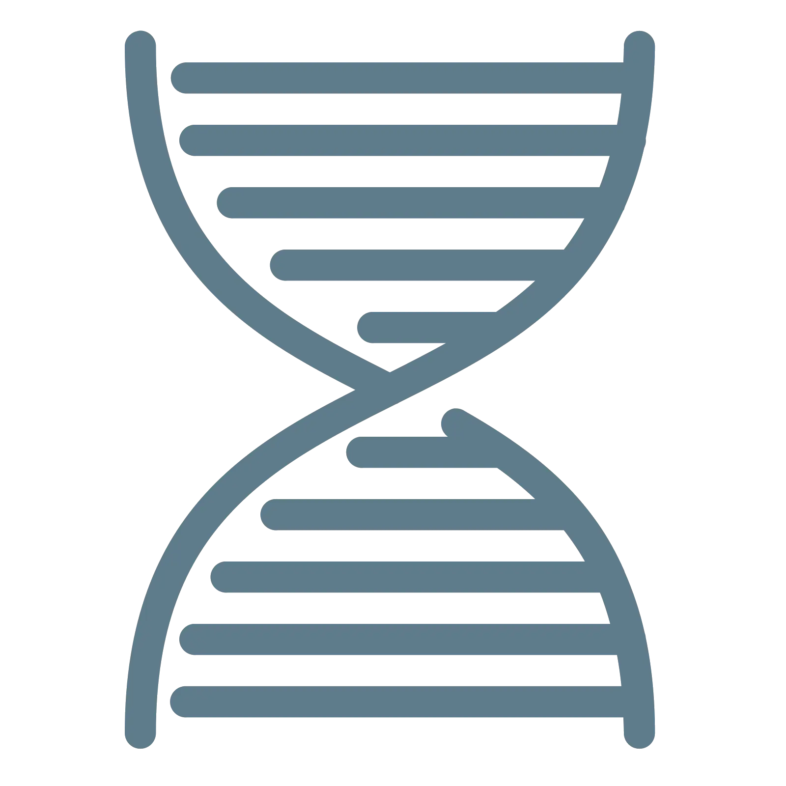 DNA Strand Icon for Scientific Usage