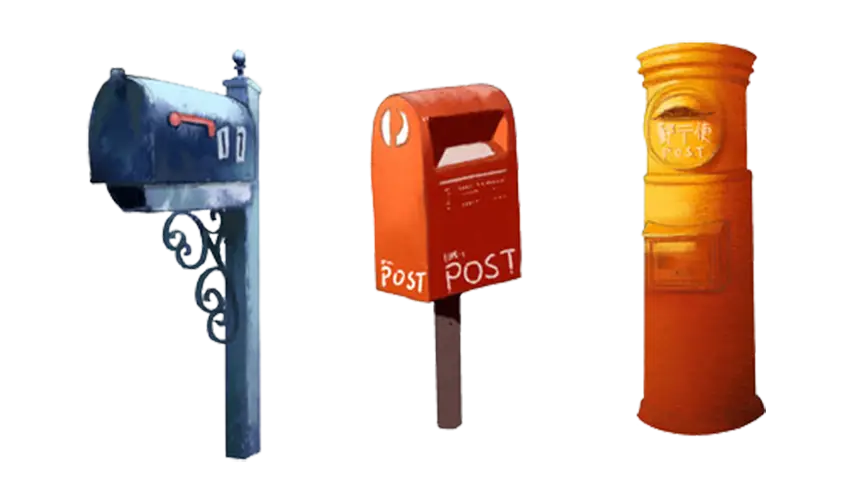 Variety of Mailboxes