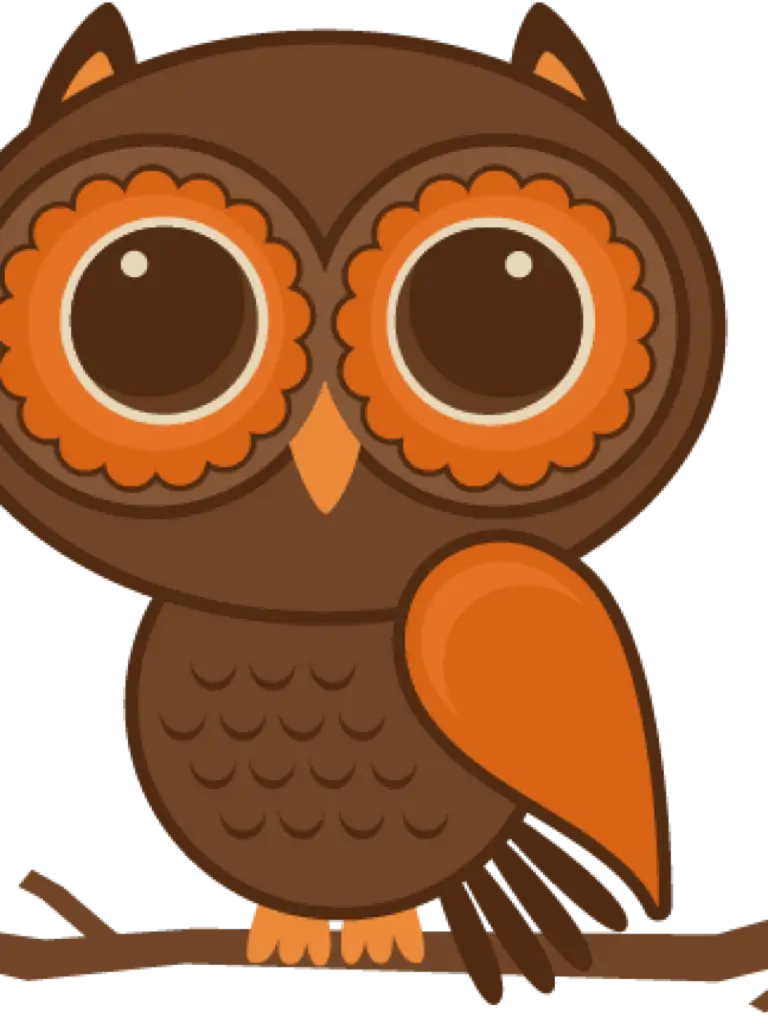 Cartoon Owl with Large Eyes