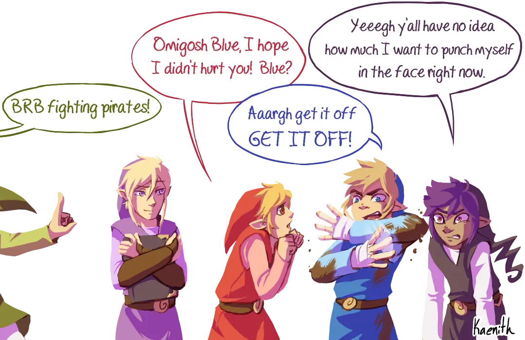 Colorful Cartoon Characters with Dialogue