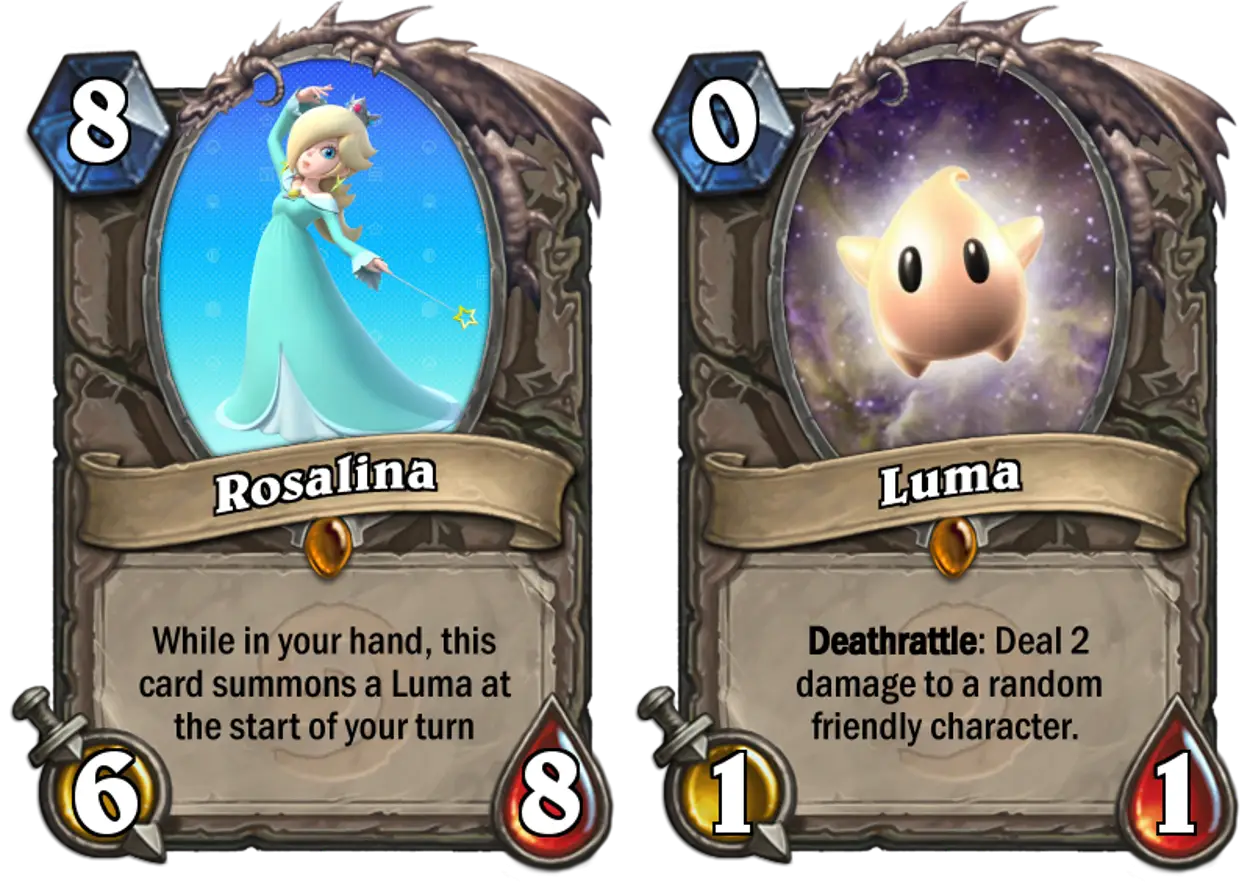 Rosalina and Luma Fantasy Game Cards