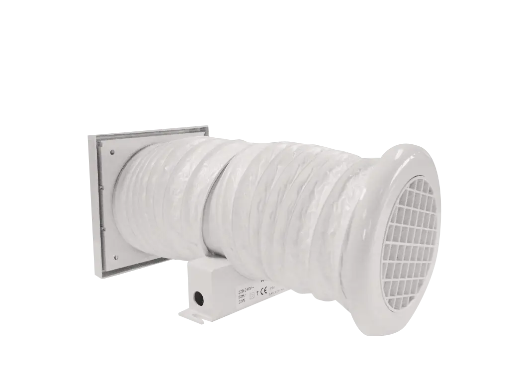 White Ventilation Duct