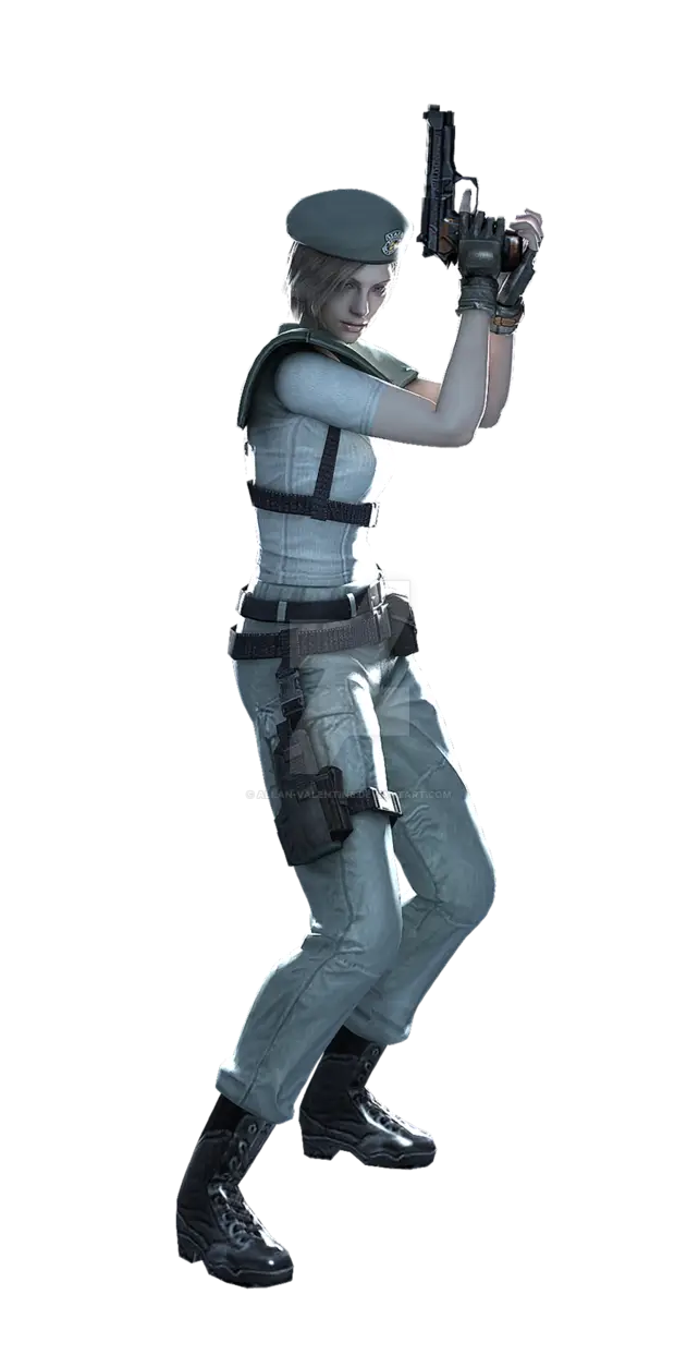 Female Soldier in Combat Stance