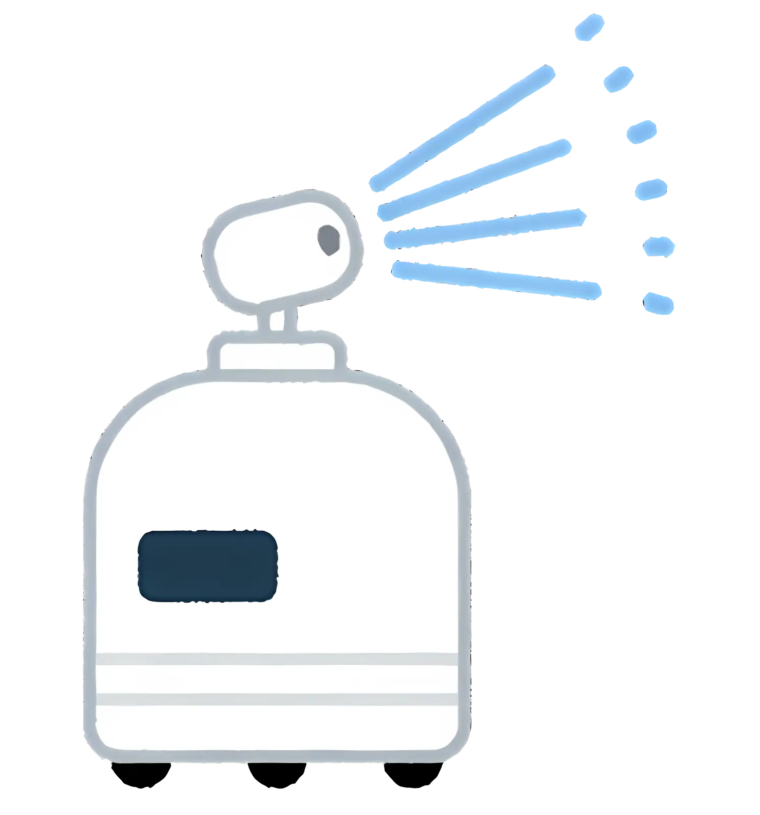 Sanitizing Spray Bottle Cartoon