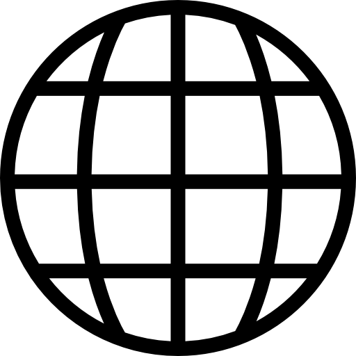 Minimalist Globe Icon Design