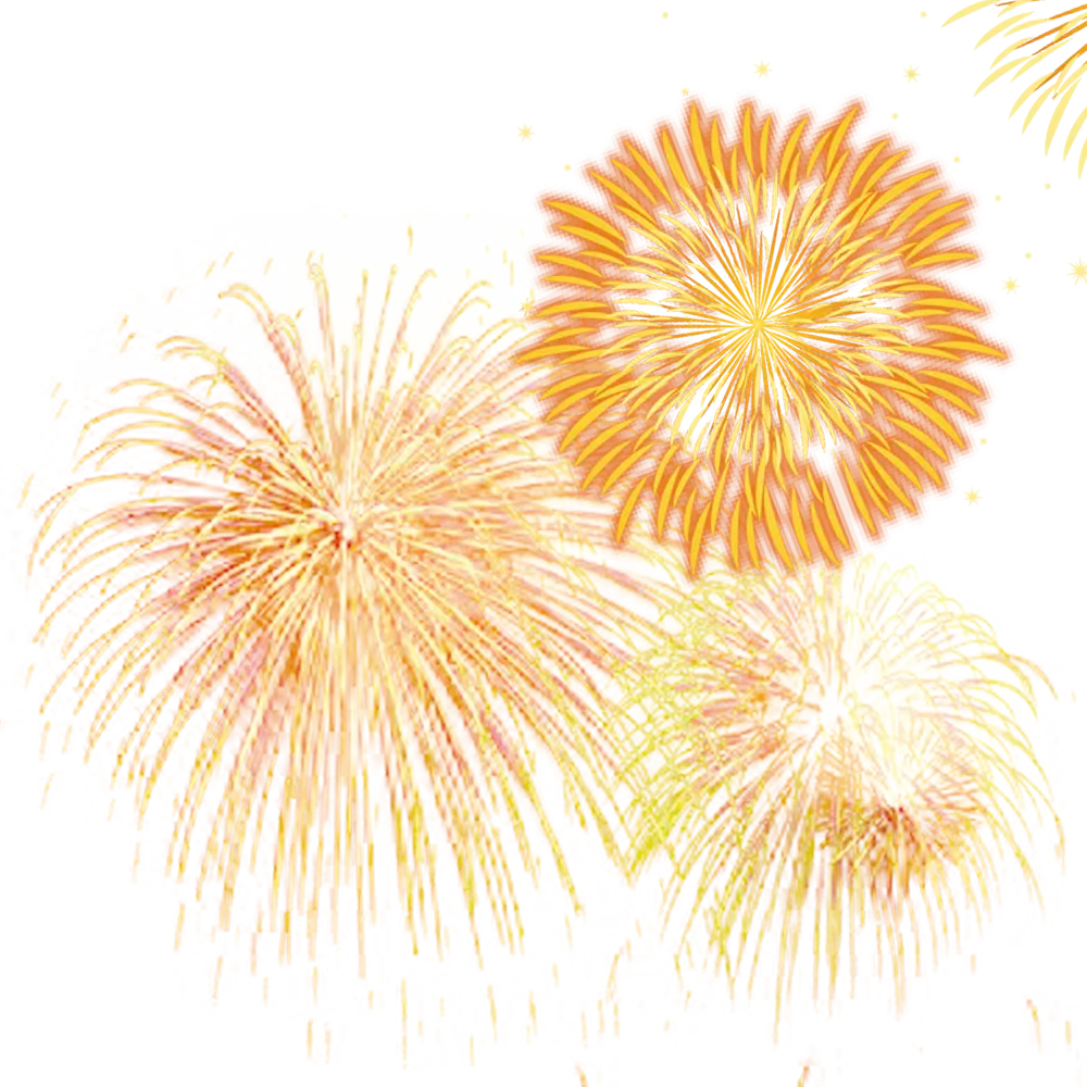 Orange and Yellow Fireworks Display