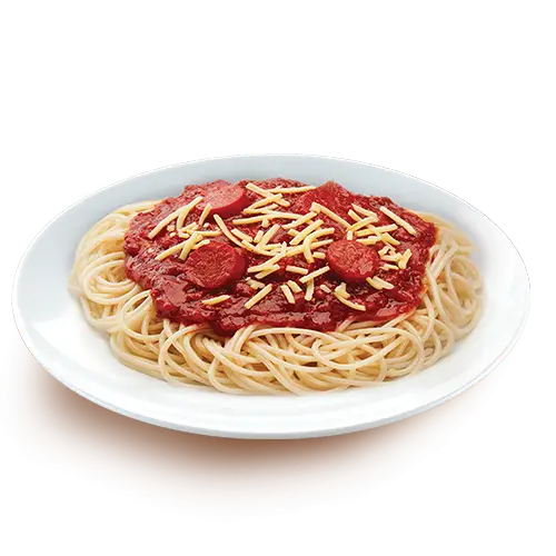 Plate of Spaghetti with Tomato Sauce and Cheese