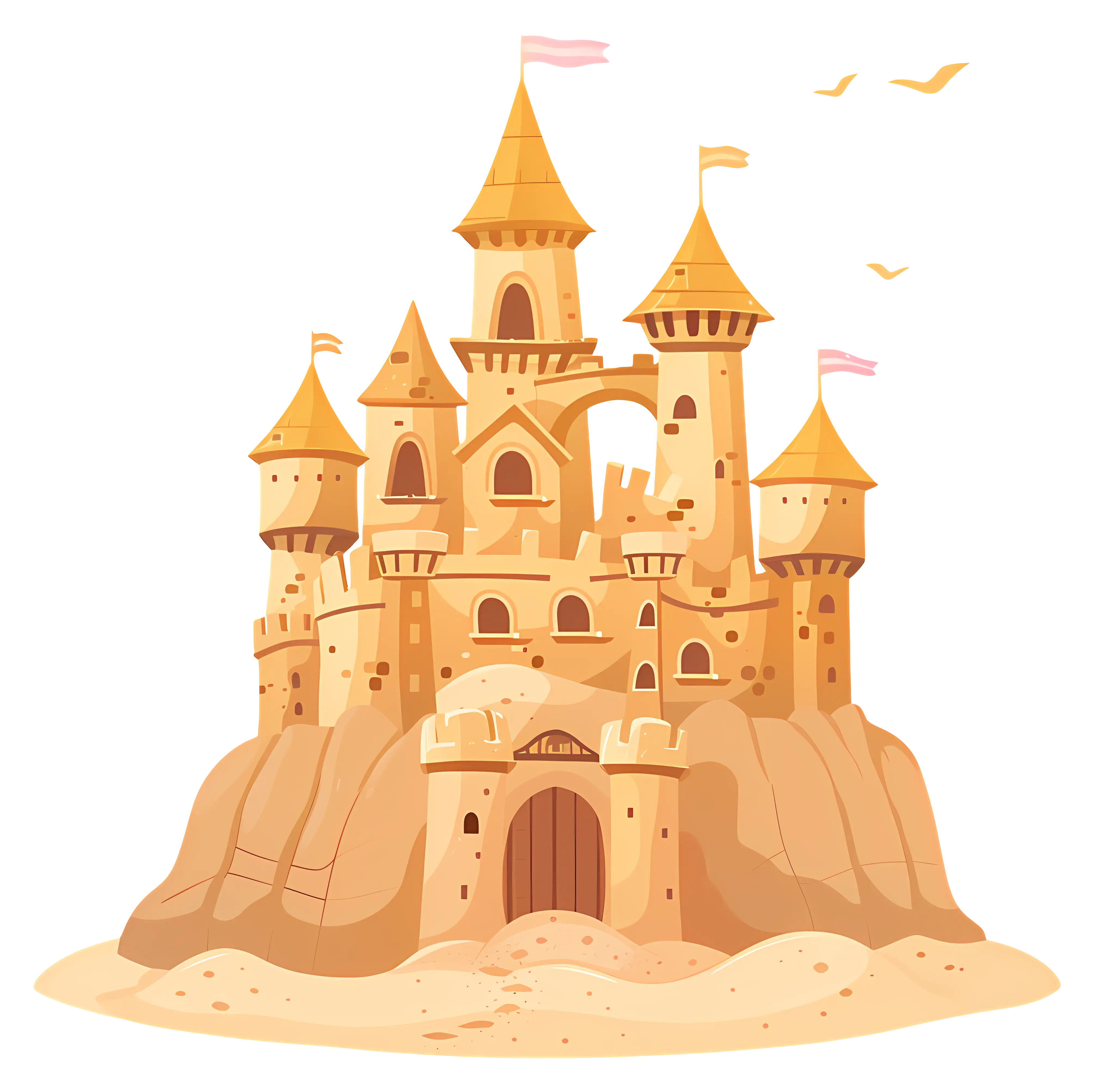 Beautiful Sandcastle on the Beach