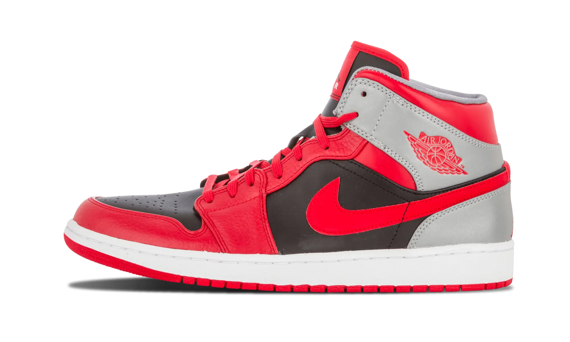 Stylish Red and Gray Sneaker