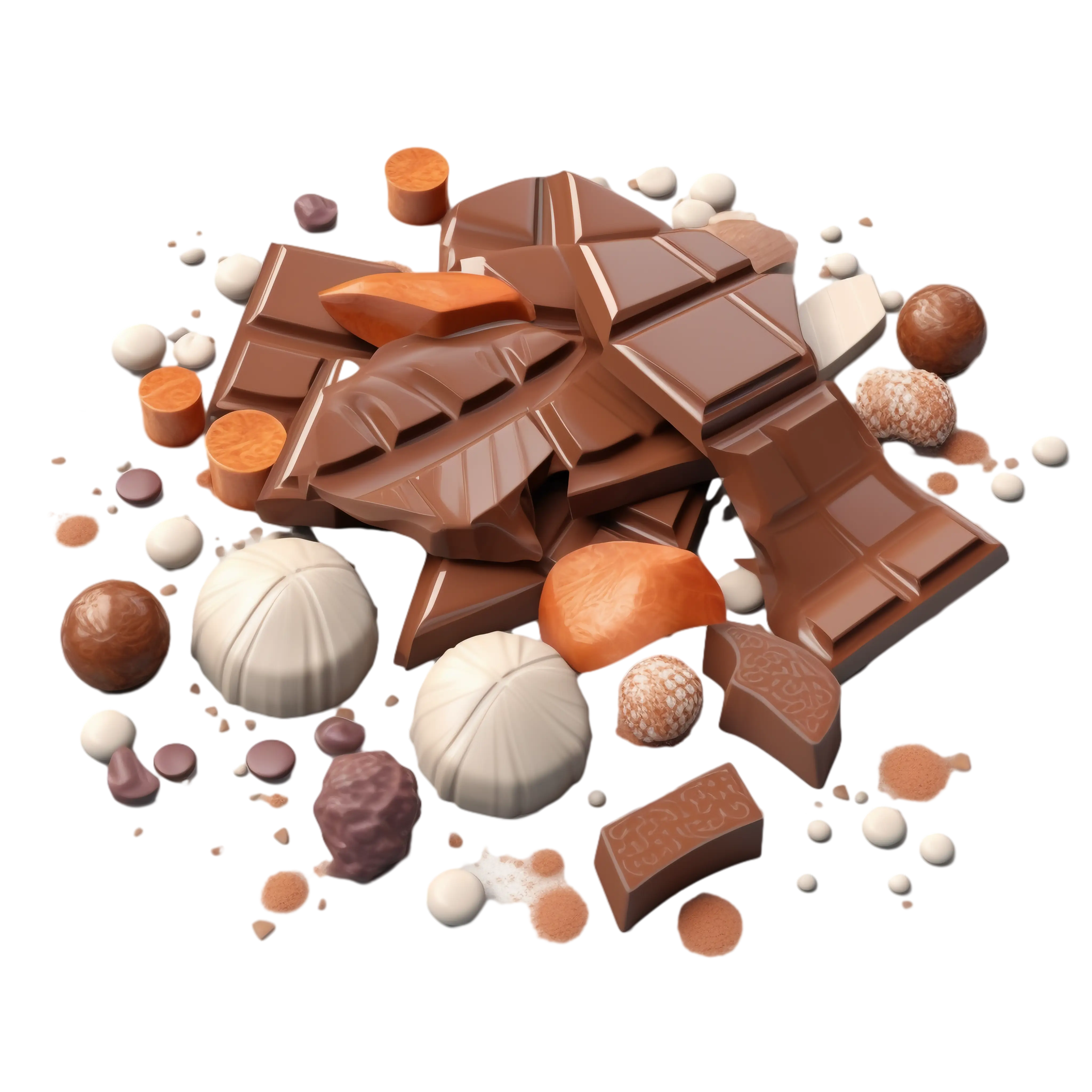 Assortment of Chocolate Bars and Truffles