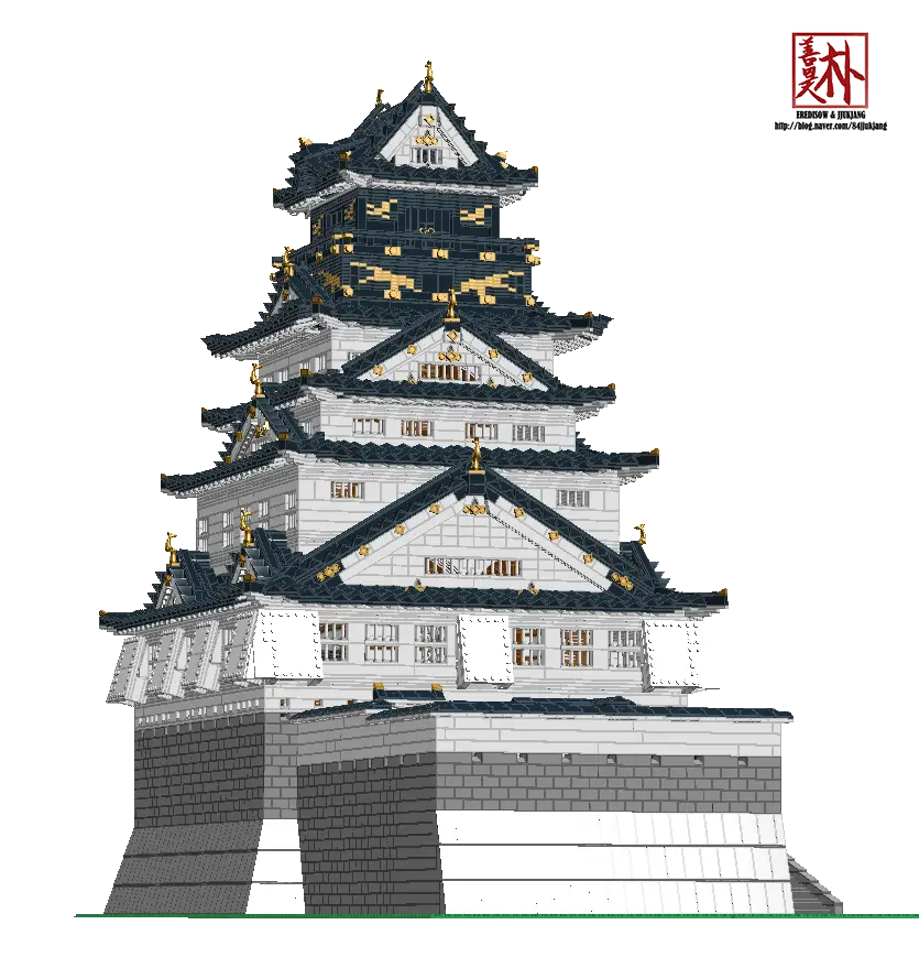 Historic Japanese Castle Model