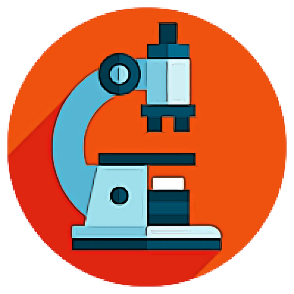 Microscope Illustration for Science Concept