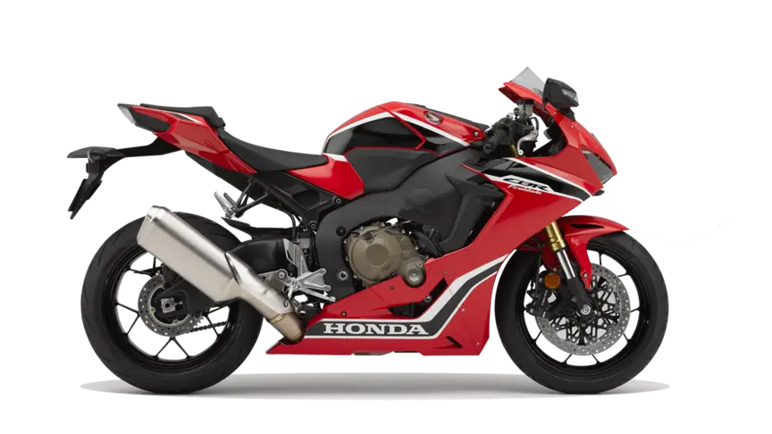 Red and Black Honda Motorcycle Design