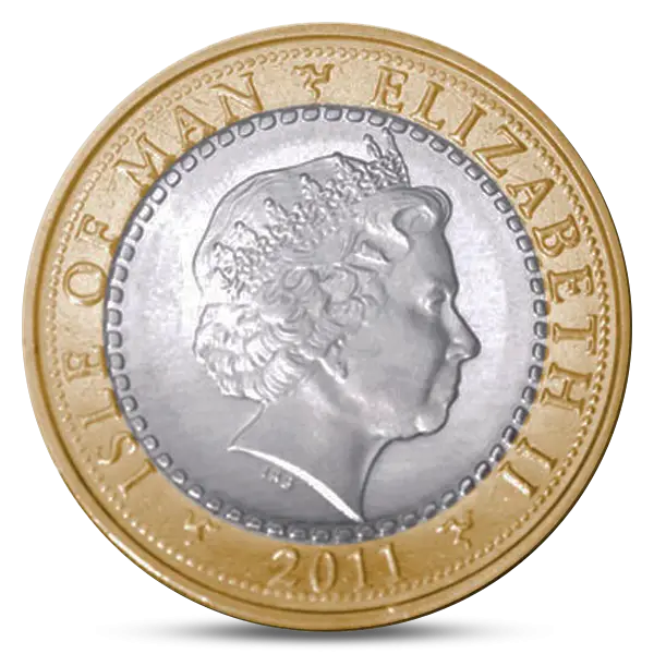 Isle of Man Coin Featuring Elizabeth II