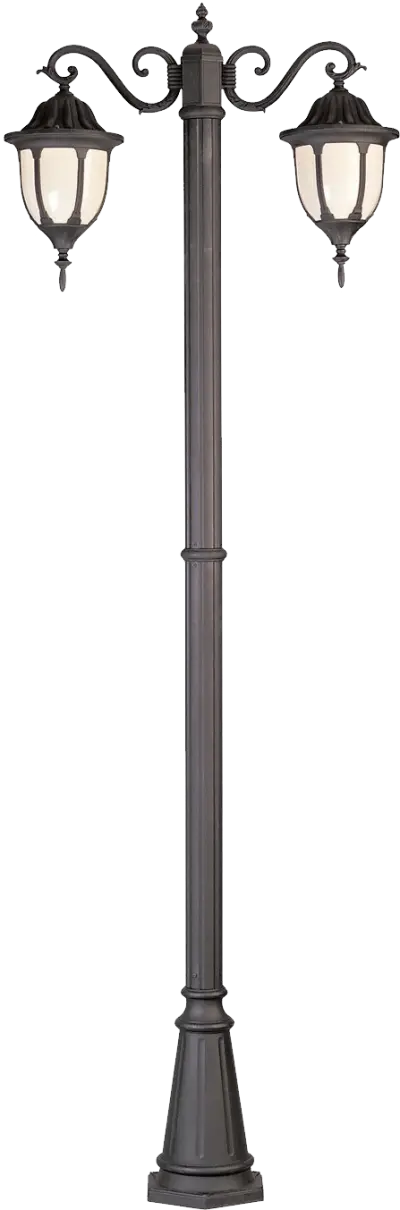 Vintage Street Lamp Post with Dual Lights