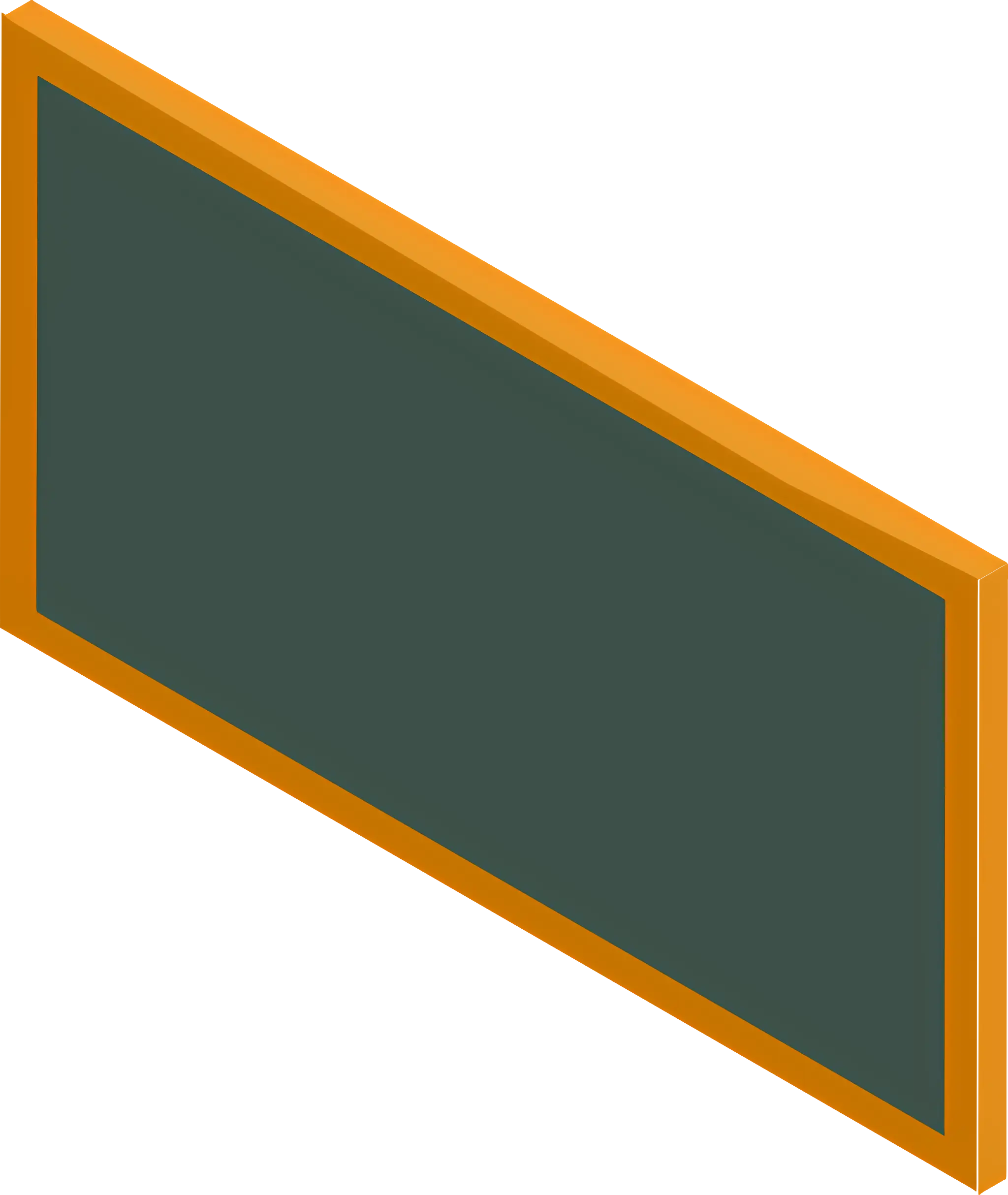 Classic Green Chalkboard with Wooden Frame