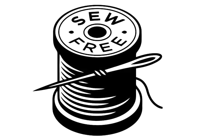 Sew Free Logo with Thread and Needle