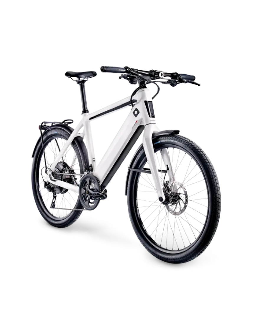 Sleek White Bicycle