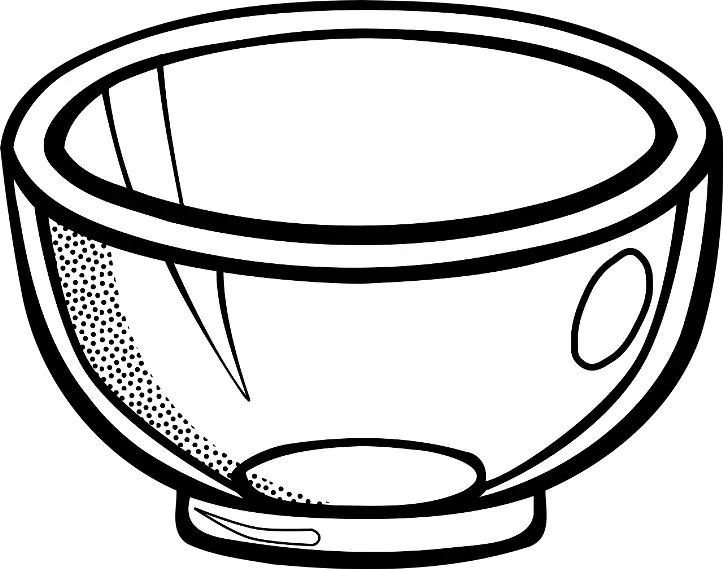 Simple Empty Bowl Illustration