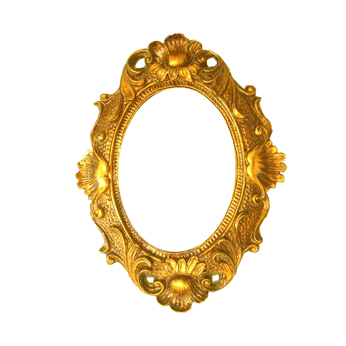 Elegant Ornate Golden Frame
