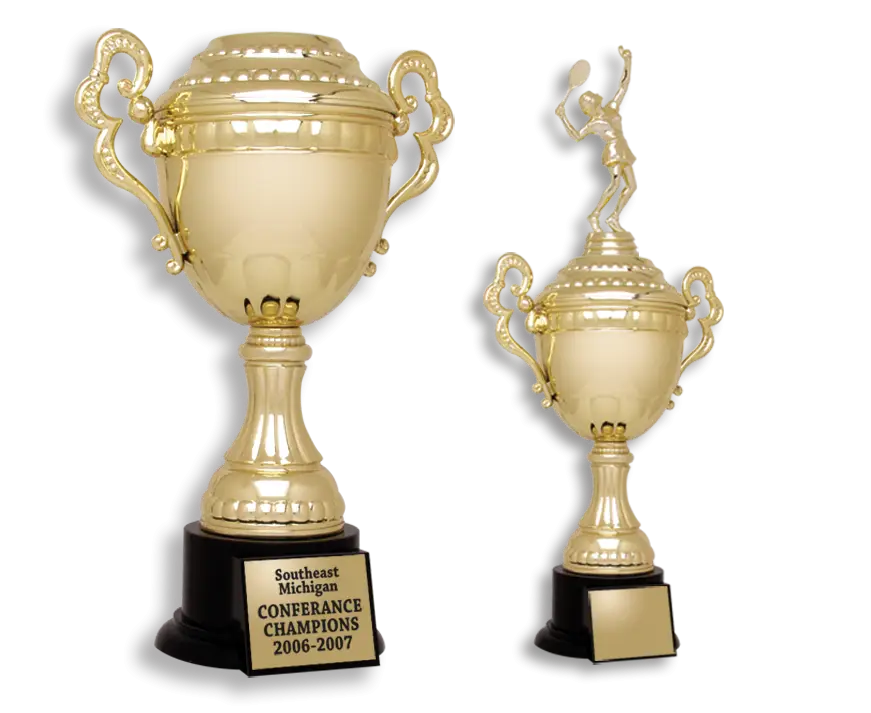 Gold Championship Trophies for Winners