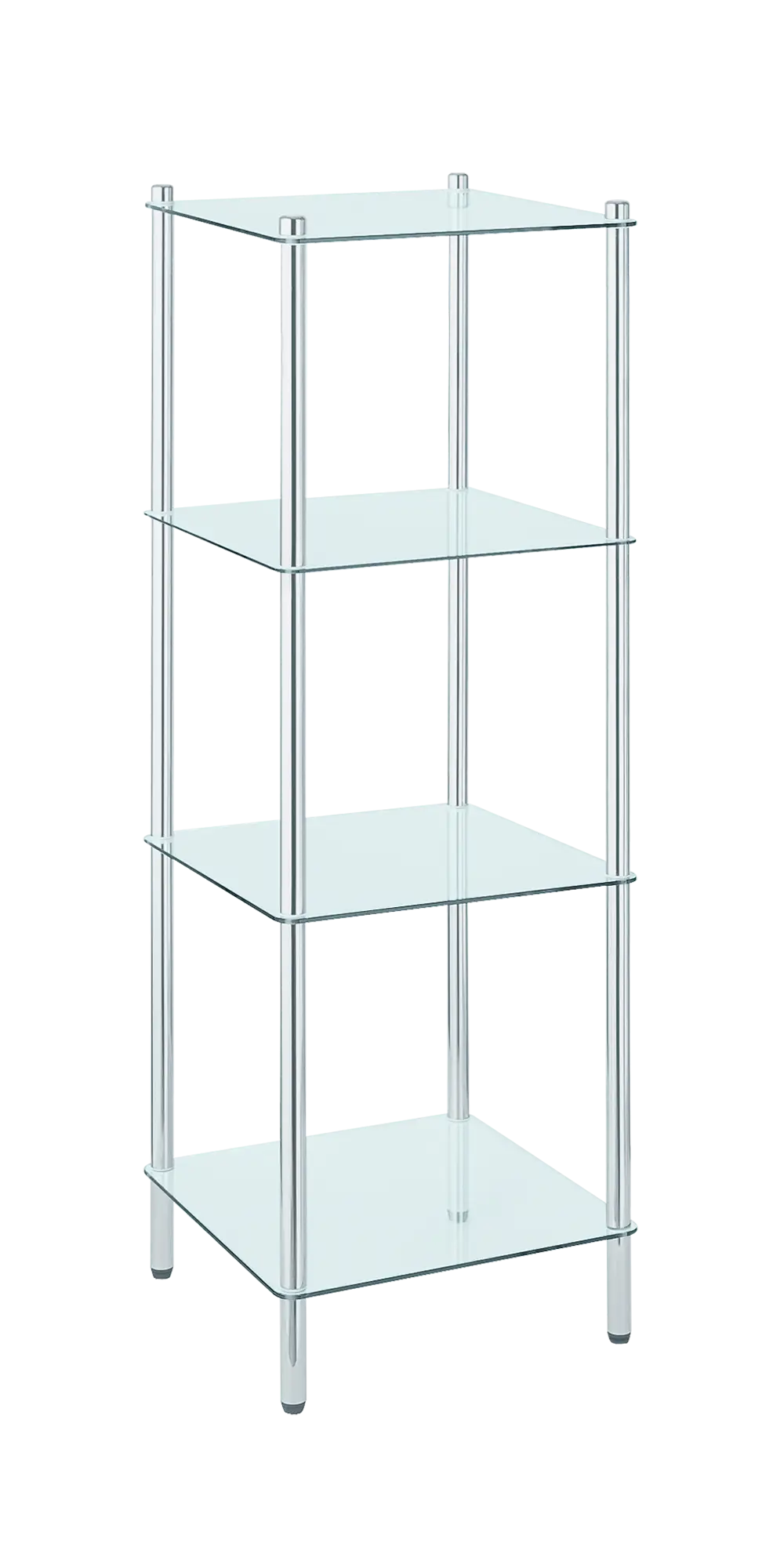 Glass Shelf with Metal Frame