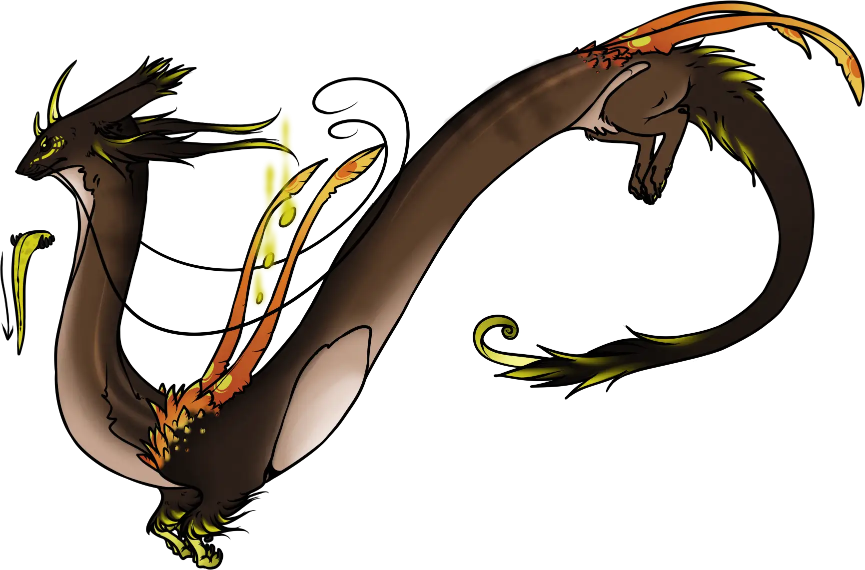 Mythical Fantasy Dragon Illustration