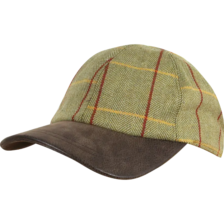 Plaid Cap with Brown Visor
