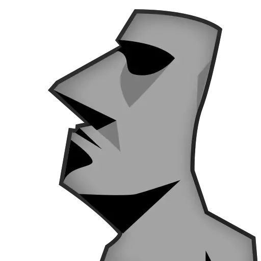 Moai Statue Illustration