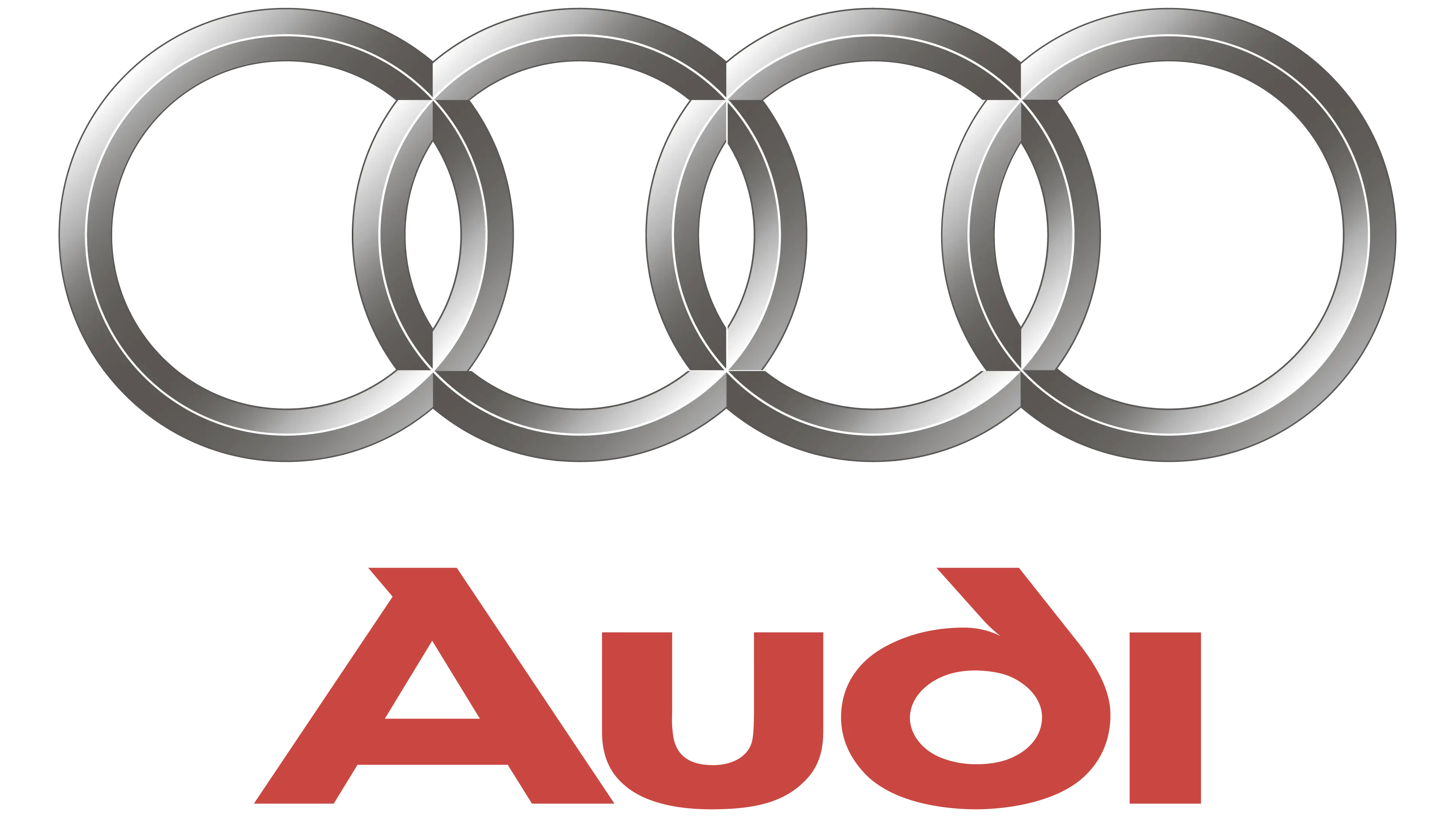 Audi Logo with Four Rings Design