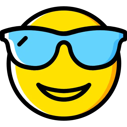 Cool Emoji with Sunglasses in Fun Style