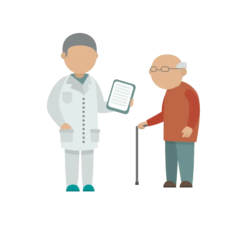 Doctor Consulting an Elderly Patient