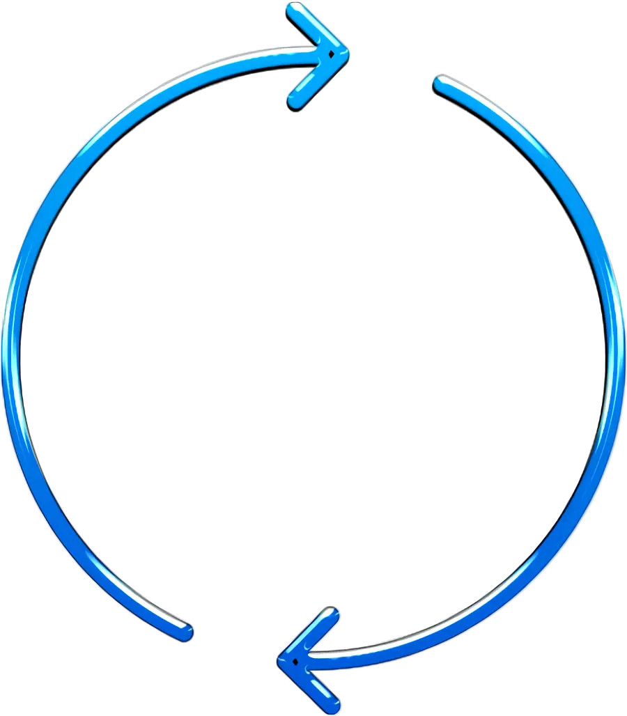 Blue Circular Arrows
