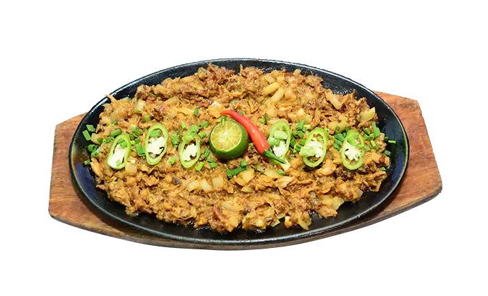 Sizzling Dish with Garnish