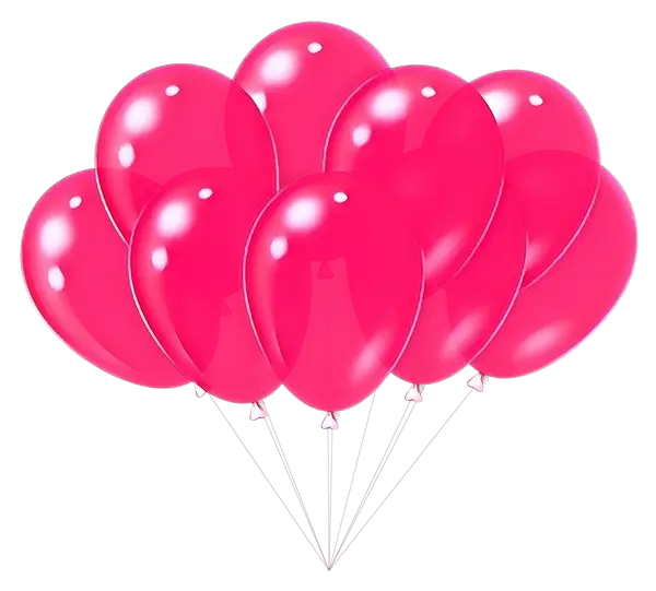 Bright Pink Balloons for Party Decoration