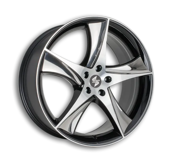 Elegant Silver and Black Car Rim